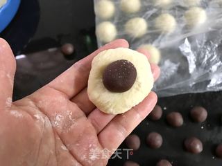 豆沙金钱小面包的做法步骤:10