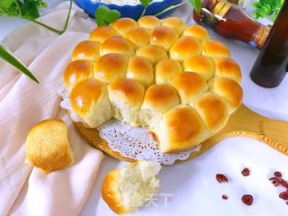 豆沙金钱小面包的做法步骤:15