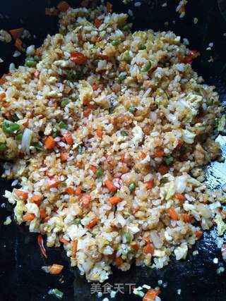 香辣黄金蛋炒饭的做法步骤:10