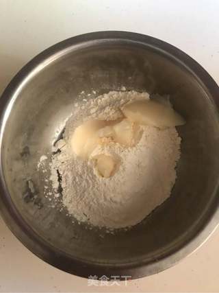 馅中馅蛋黄酥螺旋酥的做法步骤:4