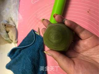 馅中馅蛋黄酥螺旋酥的做法步骤:35