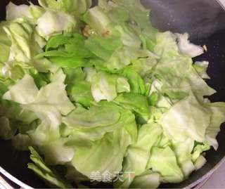 包菜炒鸡蛋的做法步骤:4