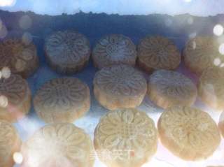 奶黄流沙月饼的做法步骤:36