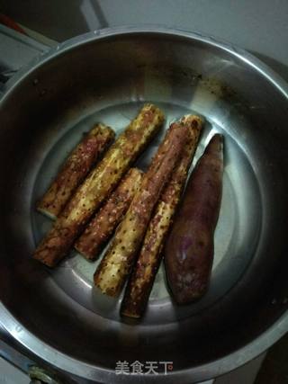 山药紫薯糕的做法步骤:2