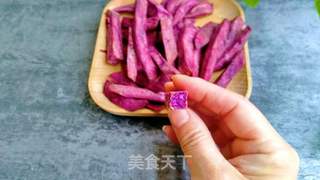 奶油紫薯条(空气炸锅版)的做法步骤:6