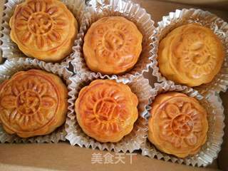 蛋黄月饼的做法步骤:9