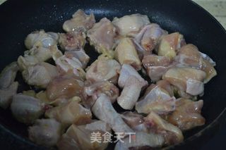 三杯秋梨鸡的做法步骤:4