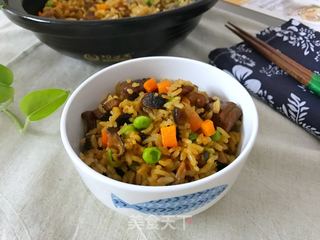 香菇排骨焖饭的做法步骤:19