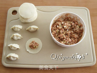 猪肉大葱馅饺子的做法步骤:5
