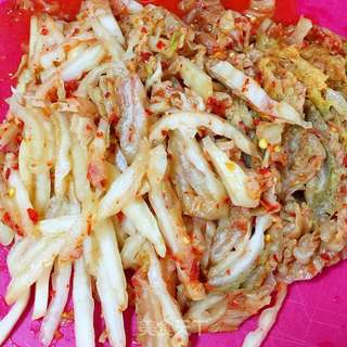 辣白菜炒饭的做法步骤:3