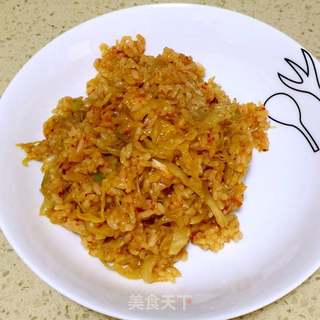 辣白菜炒饭的做法步骤:11