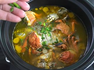 螃蟹鲫鱼煲 的做法步骤:12