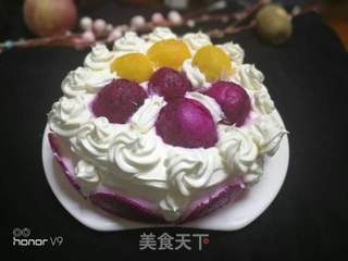 火龙果芒果生日蛋糕的做法步骤:15