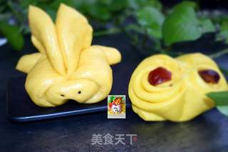 南瓜小兔馒头的做法步骤:14