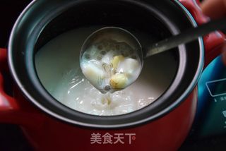 莲子牛奶西米糖水的做法步骤:10
