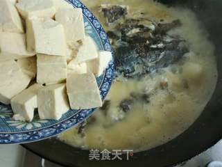 鱼头炖豆腐的做法步骤:13