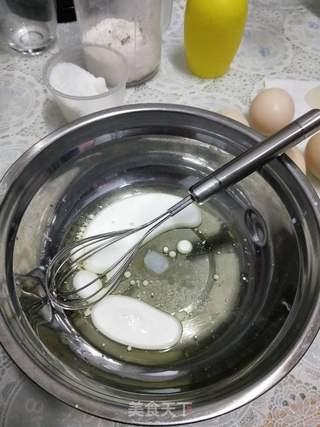 可可戚风蛋糕——八寸心形的做法步骤:2