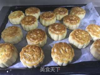 烘培小白的烘培之旅--广式豆沙月饼的做法步骤：19