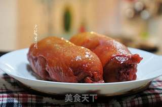 蜜汁叉烧鸡肉卷的做法步骤:11