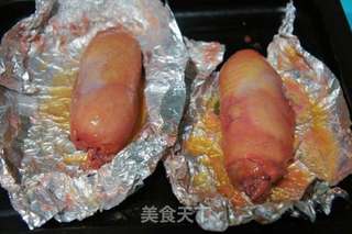 蜜汁叉烧鸡肉卷的做法步骤:9