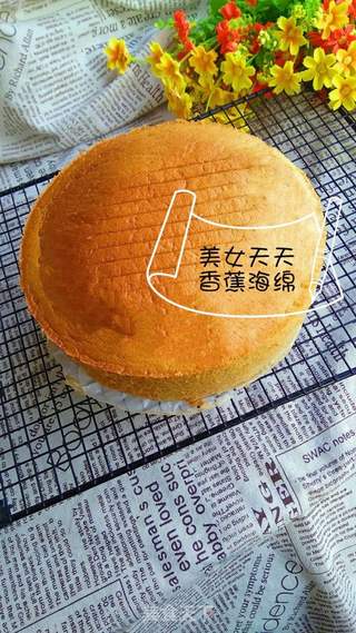 无油香蕉海绵蛋糕的做法步骤:14