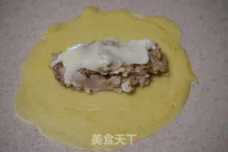 果仁肉松千层卷的做法步骤:11