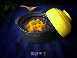 芒果椰汁黑米捞的做法步骤:11