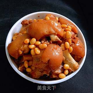 黄豆焖猪脚的做法步骤:13