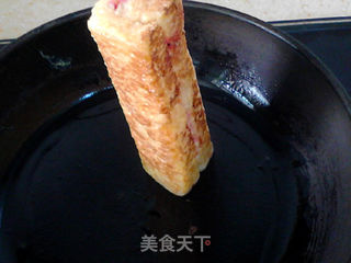 火龙果果酱土司卷的做法步骤:10