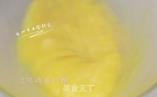 银鱼奶酪月亮饼 宝宝辅食,鸡蛋+甜地瓜+黄瓜的做法步骤:5