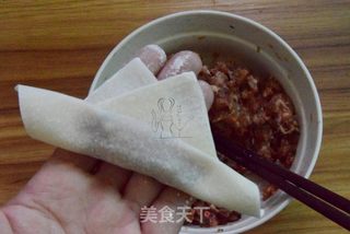 炸云吞的做法步骤:6