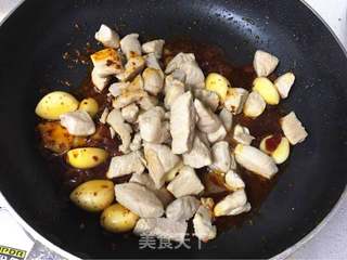 宫爆鸡丁的做法步骤:4