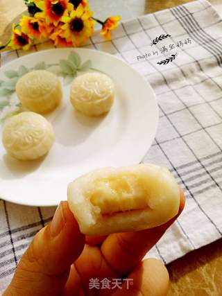 香蕉馅冰皮月饼的做法步骤:14