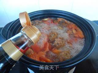 酸汤肉丸砂锅的做法步骤:9