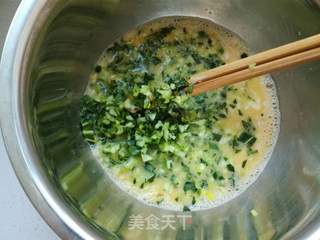 小油菜鸡蛋卷饼的做法步骤:9
