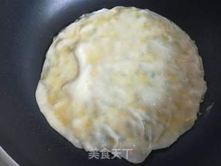 小油菜鸡蛋卷饼的做法步骤:13
