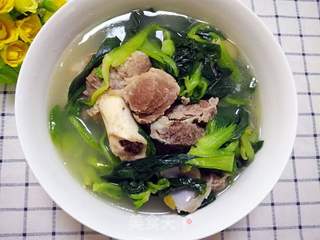 小油菜猪骨汤的做法步骤:12
