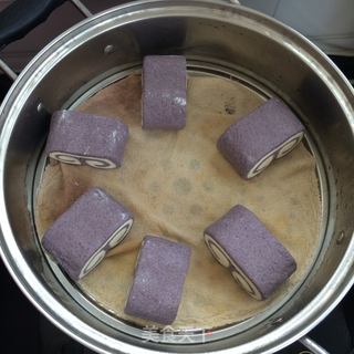 墨米如意馒头的做法步骤:9