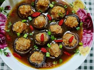 香菇酿肉的做法步骤:17