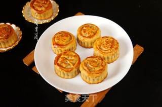 紫苏馅月饼的做法步骤:11
