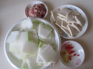 #肉末千叶豆腐烧冬瓜的做法图解2