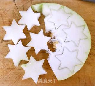 星冬瓜虾仁的做法步骤：1