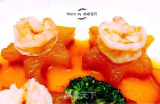 星冬瓜虾仁的做法步骤:14