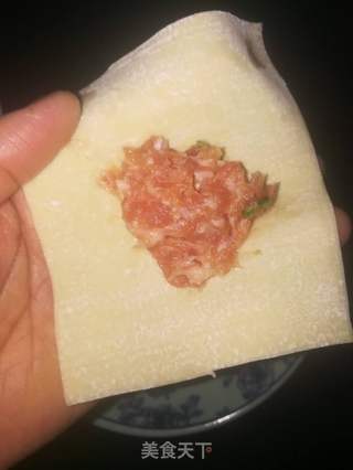 鲜肉大馄饨的做法步骤:5