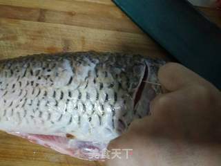 红油豆瓣酱烧鲤鱼的做法步骤:2