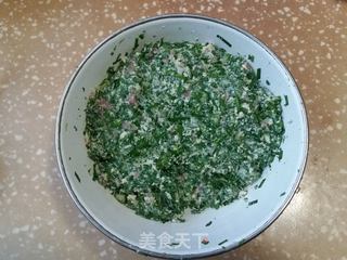 荠菜千层肉饼的做法步骤:5