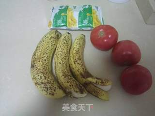 西红柿香蕉奶昔的做法步骤：1