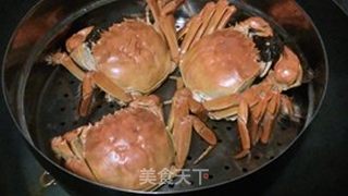 清蒸大闸蟹的做法步骤:6