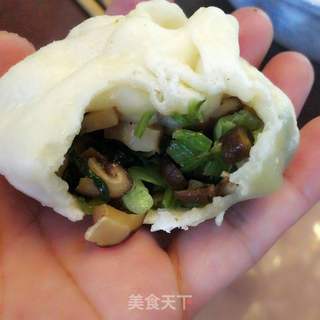 青菜香菇包的做法步骤:7