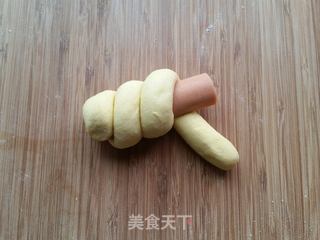 豆浆香肠卷的做法步骤：6